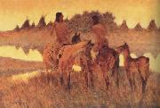 Frederic Remington The Gossiops (mk43) Germany oil painting artist
